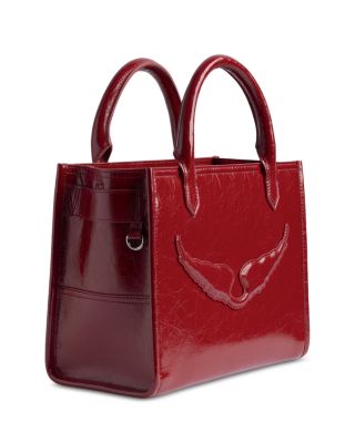 Angel XS Crinkled Patent Leather Tote