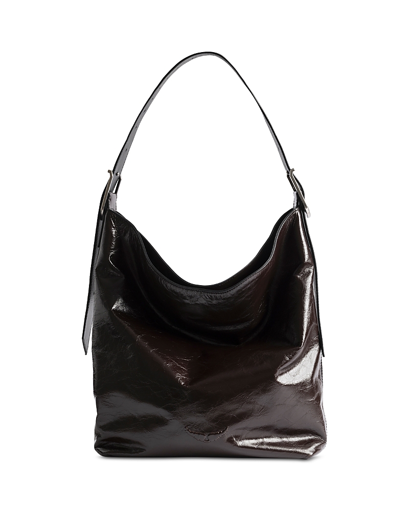 Zadig & Voltaire Jane Vintage Patent Leather Hobo Bag
