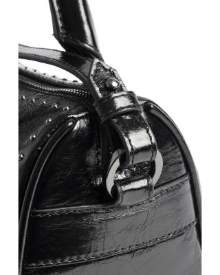 Sunny Vibe XS Studded Vintage Patent Leather Shoulder Bag