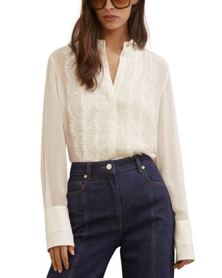 Miranda Lace Trim Blouse