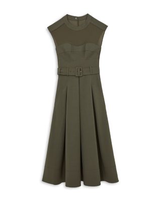 Petite Ava Belted Midi Dress