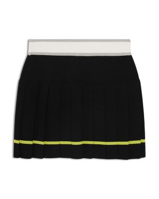 Striped Pleated Skirt