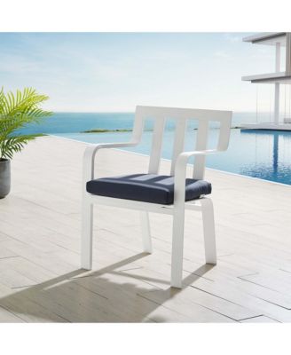 Baxley Stackable Outdoor Patio Aluminum Dining Armchair