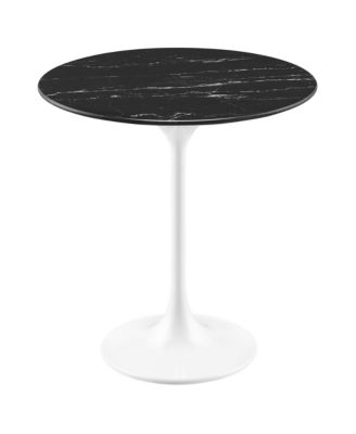 Lippa Round Artificial Marble Side Table