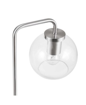  Silo Glass Globe Glass and Metal Table Lamp