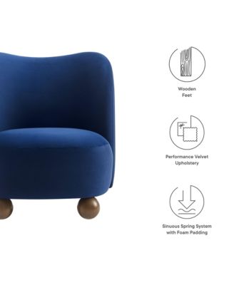 Monroe Performance Velvet Accent Chair