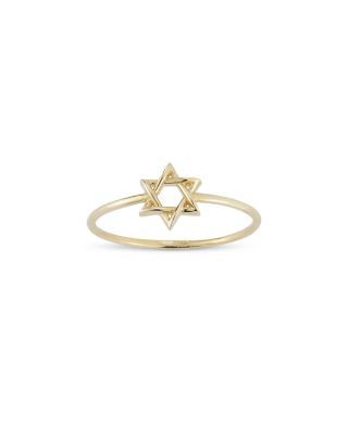Star of David Ring in 14K Yellow Gold