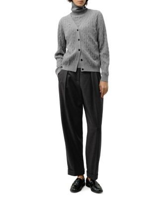  Cable Knit Baby Cashmere Cardigan