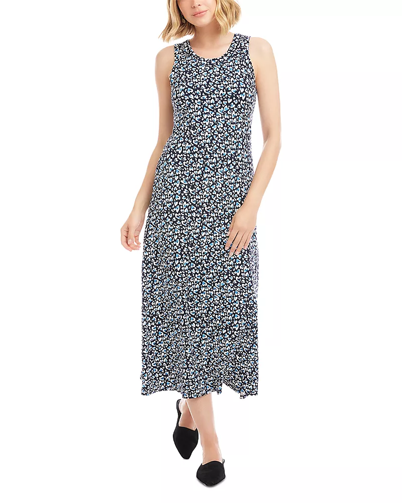 Karen Kane Sleeveless Side Slit Midi Dress