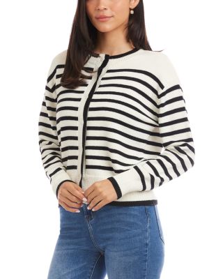 Stripe Cardigan Sweater 