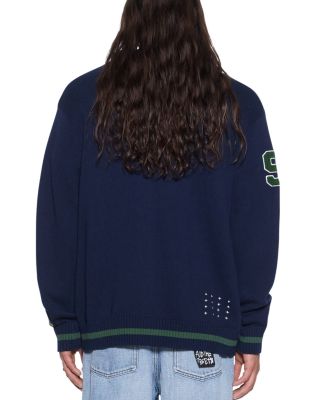Midnight Playoff Logo Cardigan Sweater