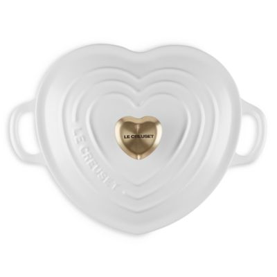 1.25 Qt. Shallow Heart Enameled Cast Iron Cocotte