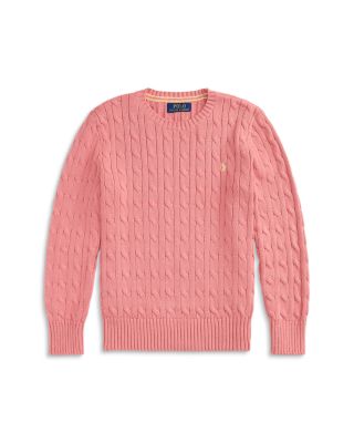 Boys' Cable Knit Cotton Sweater - Big Kid