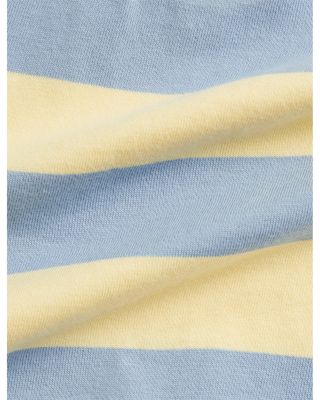 Boys' Striped Cotton Rugby Shortalls - Baby