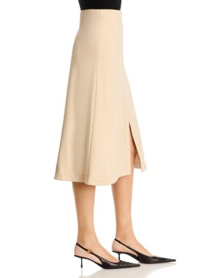 Slit Front A Line Skirt 