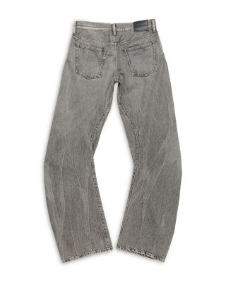 Wide Leg Jeans in Washed Black