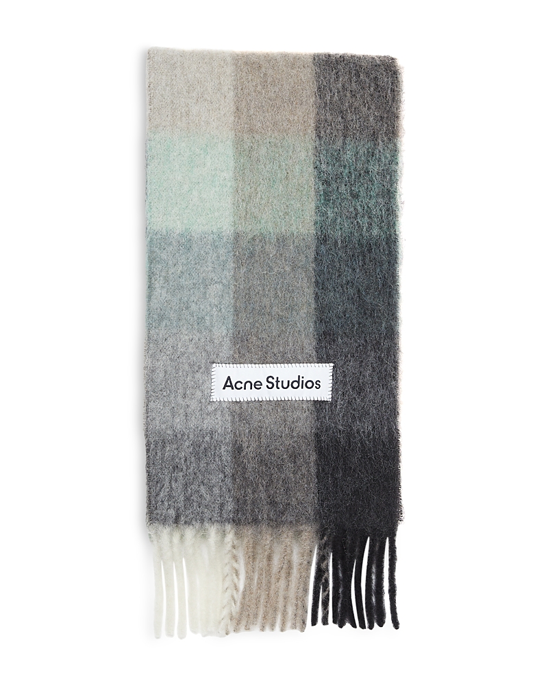 Acne Studios Checked Fringe Scarf