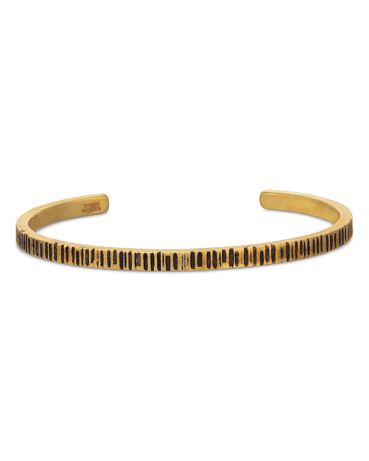 John Varvatos Men's Brass Notched Cuff Bracelet