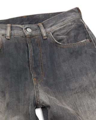 Wide Leg Paint Splatter Jeans in Black