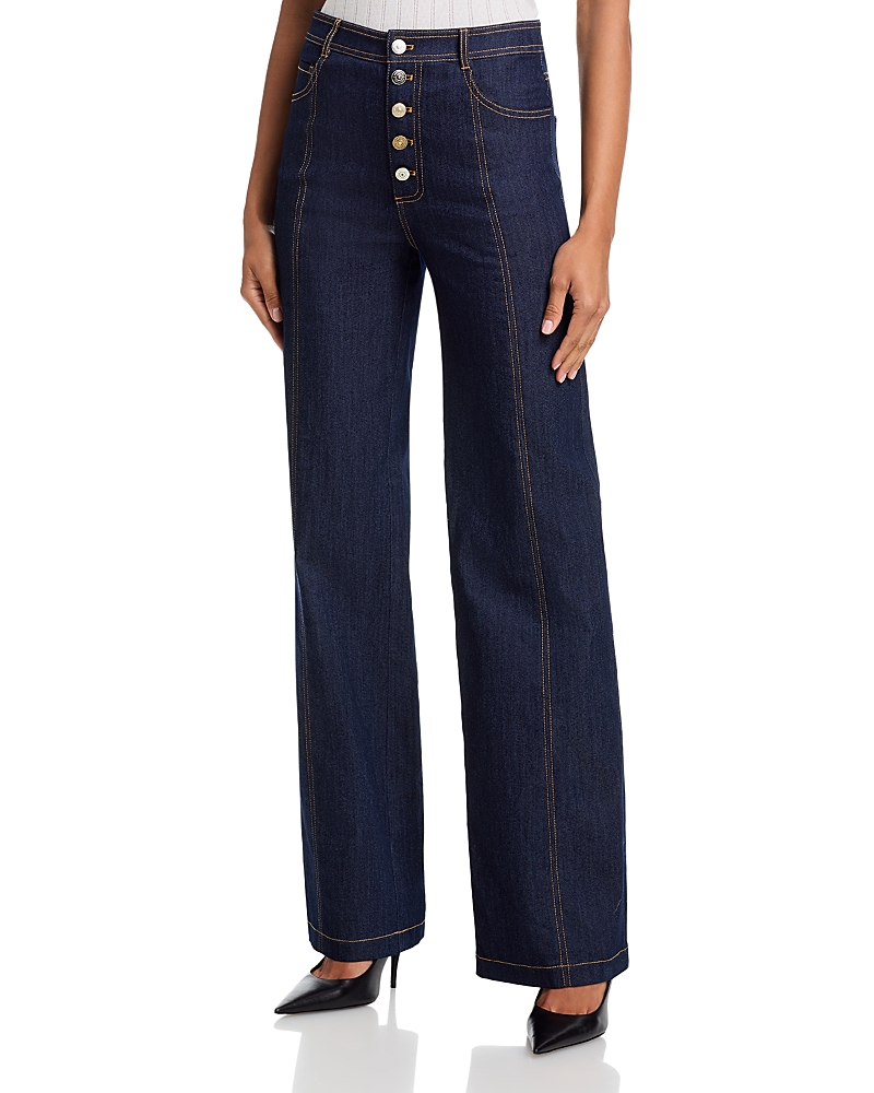 Cinq a Sept Button Front Francine Jeans in Indigo