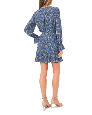 Tie Waist Flared Cuff Dress