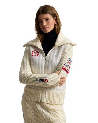 Team USA Hybrid Wool Zip Sweater