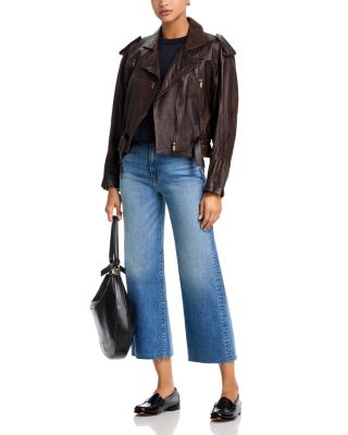 Grace High Rise Cropped Wide Leg Jeans in Homeward Bound