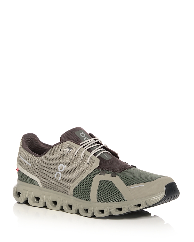 On Men's Cloud 6 Sneakers in Thyme/Olive