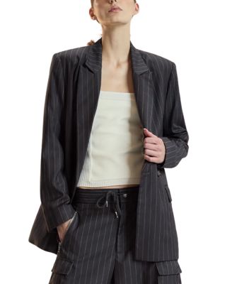  Pinstripe Oversized Jacket