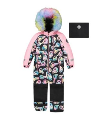Girls' One-Piece Play Snowsuit - Little Kid