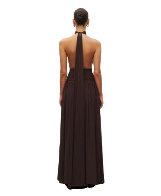  The Halter Slit Gown