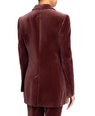  Milli Long Velvet Jacket in Luxury Stretch Velvet