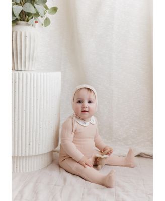  Unisex Organic Cotton Embroidered Collar Collection Blanket - Baby