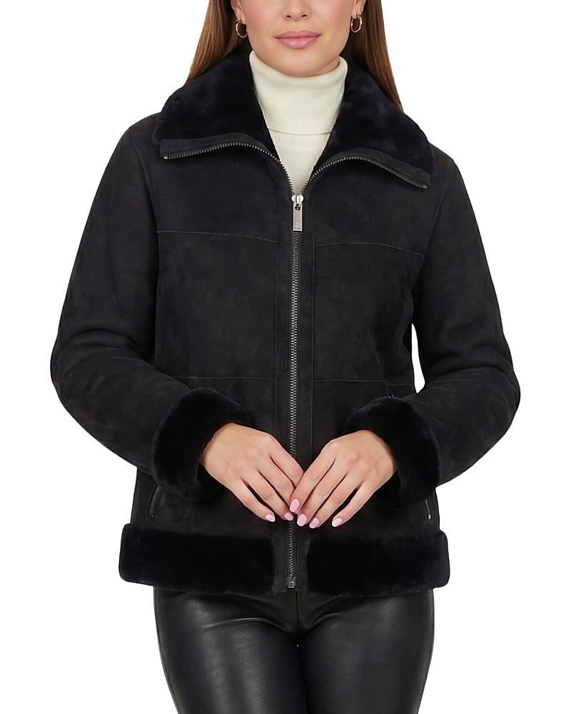 Gorski Merino Shearling Lamb Zip Jacket