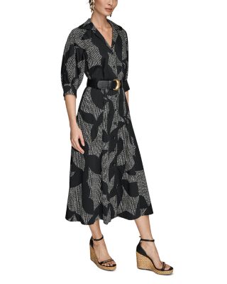 Sleeveless Belted Midi Dress