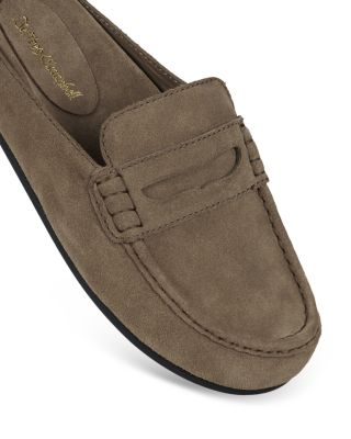 Women's Suede Mule Loafers