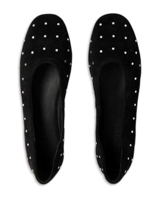 Women's Karina Suede Stud Ballet Flats