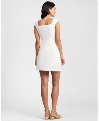  Linen Utility Mini Skirt