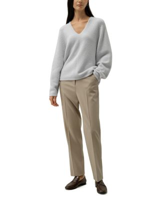  Boucle Knit Silk-Cashmere Sweater