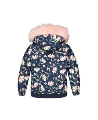 Girls' Two-Piece Flower Play Snowsuit - Big Kid