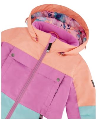 Girls' Two-Piece Teknik Snowsuit with Colorblocked Jacket - Big Kid