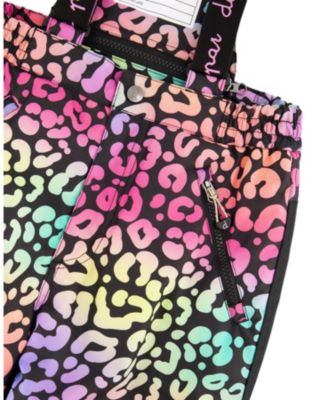 Girls' Two-Piece Rainbow Leopard Play Snowsuit - Big Kid