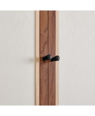 Capri 70" Tall Wood Grain Storage Cabinet