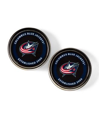 NHL Puck Shaped Glass Coaster, Set of 2