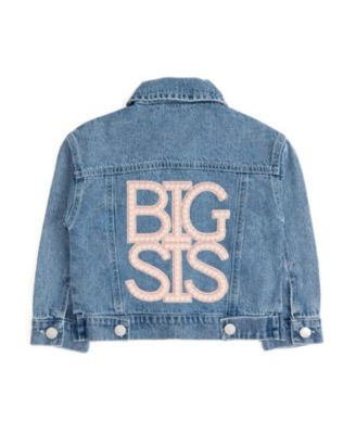  Sis Pearl Imitation Patch Denim Jacket - Big Kid