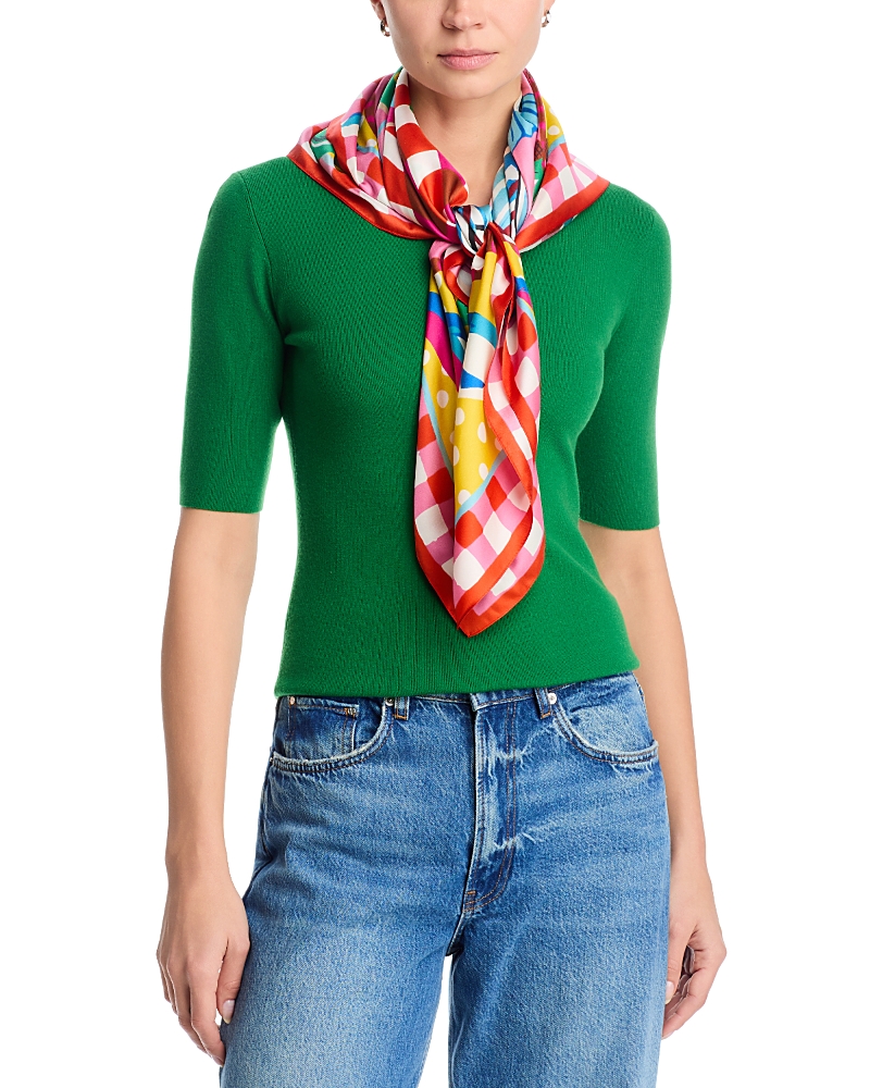 Echo Beach Picnic Square Silk Scarf