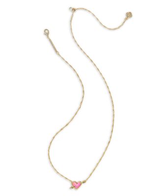 Ari Heart Arrow Pendant Necklace, 19"