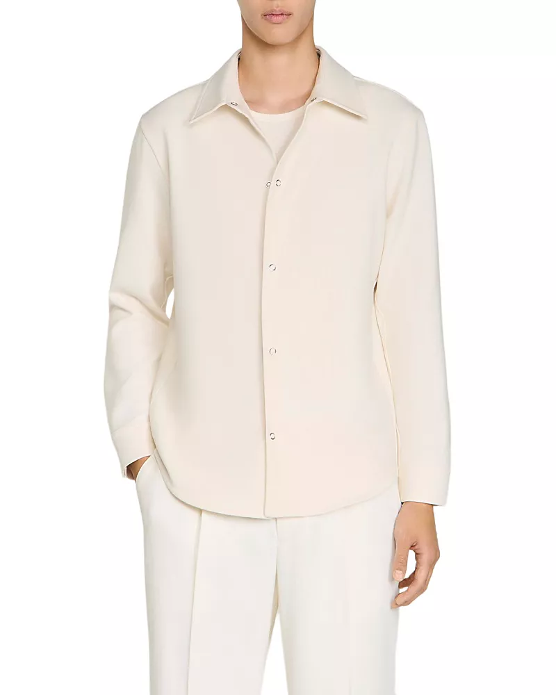 Sandro Long Sleeved Jersey Shirt
