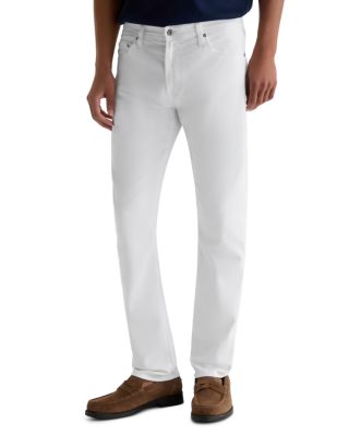 Tellis Slim Straight Fit White Jeans