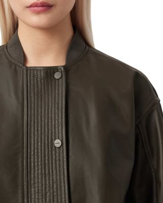 Sofi Leather Bomber Jacket